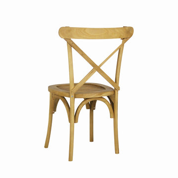 Annecy Classic Traditional X-Back Wood Indoor/Outdoor Dining Chair - JONATHAN Y